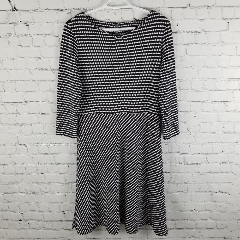 COMMA, | jersey knit scoop neck midi dress